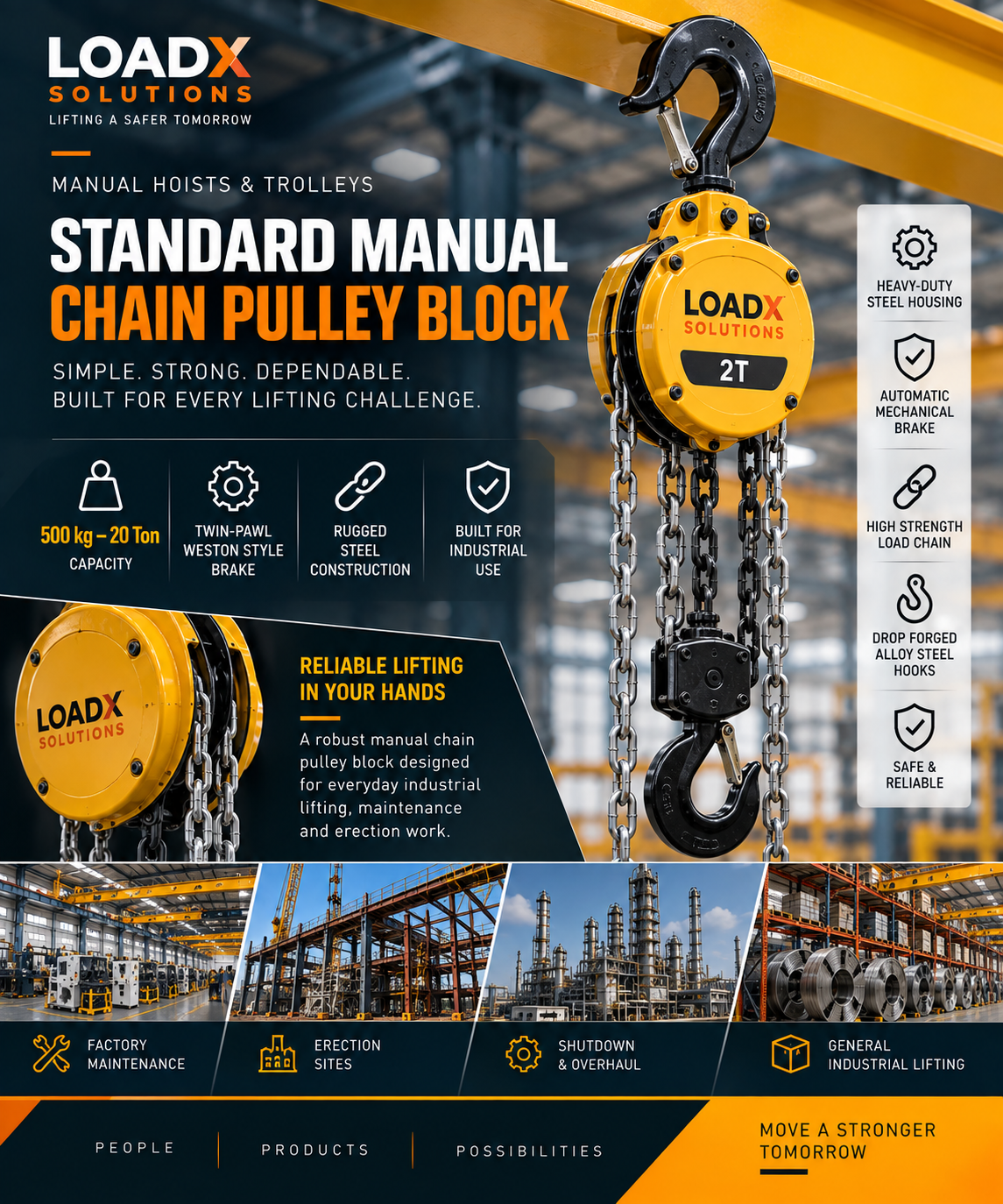 Standard Manual Chain Pulley Block